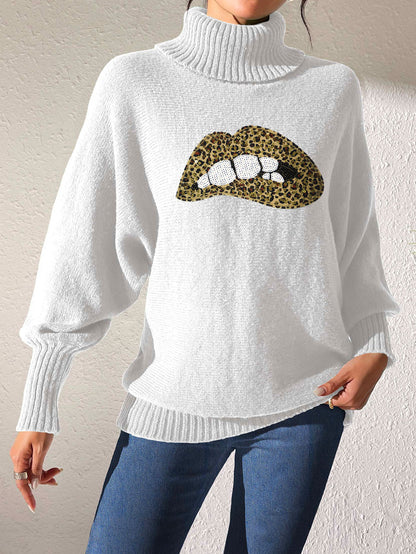 Women's Base Shirt Sequins Embroidery Cartoon