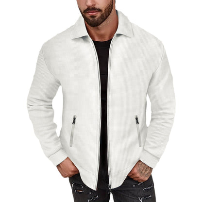 Lapel Slim-fit Cardigan Men's Jacket Coat