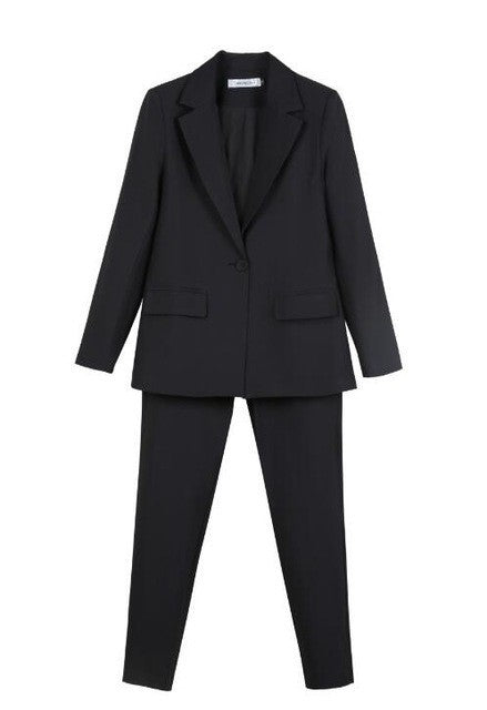 New Work Pant Suits Piece Set For Women Business Interview