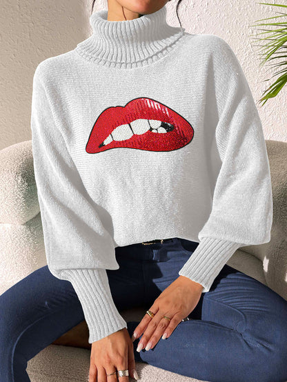 Women's Base Shirt Sequins Embroidery Cartoon