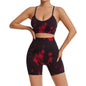 Leopard Yoga Shorts Shockproof Sports Underwear Elastic Quick-drying Fitness Yoga Wear